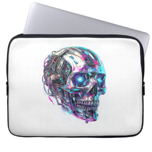 Mechanical Skull Matrix Laptop Sleeve