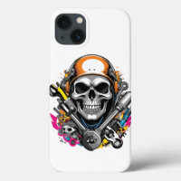 Mechanical skulliPhone / iPad case