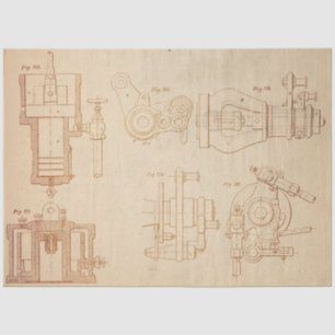 Mechanical Steampunk Design Series #2 Tissue Paper