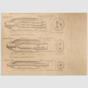 Mechanical Steampunk Design Series #3 Tissue Paper