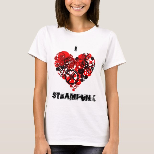 MECHANICAL STEAMPUNK HEART T-Shirt (Front)