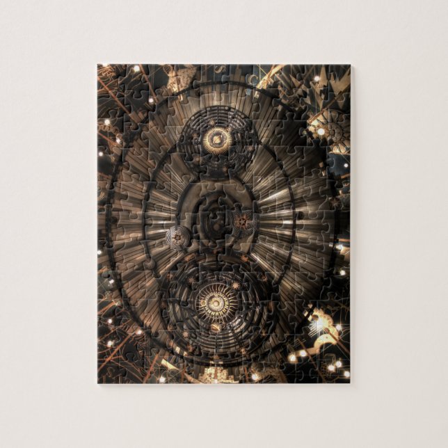Mechanical Steampunk Zodiac Constellations Jigsaw Puzzle (Vertical)