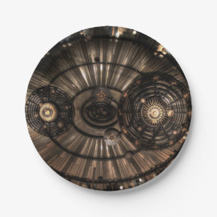 Mechanical Steampunk Zodiac Constellations Paper Plate