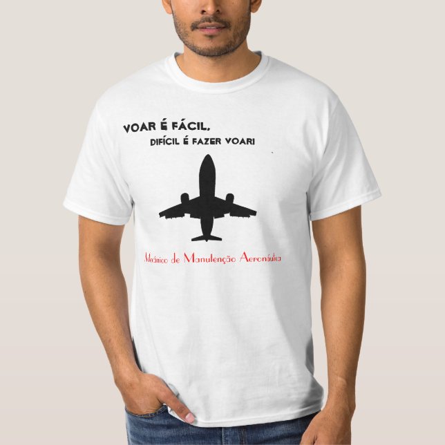Mechanical t-shirt of Maintenance Airplane (Front)