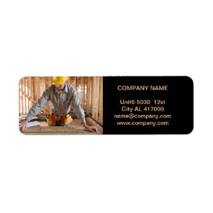 Mechanical Tools Construction Carpentry carpenter Return Address Label