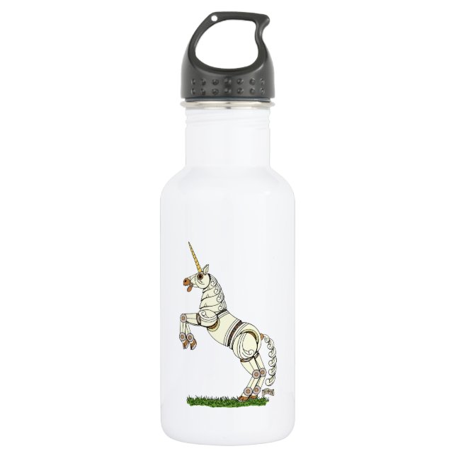 Mechanical Unicorn 532 Ml Water Bottle (Front)