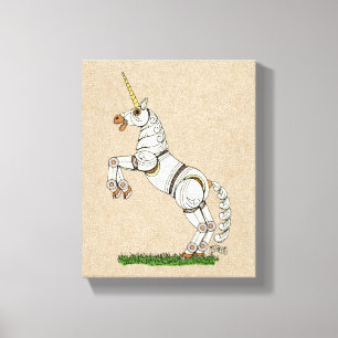 Mechanical Unicorn Canvas Print