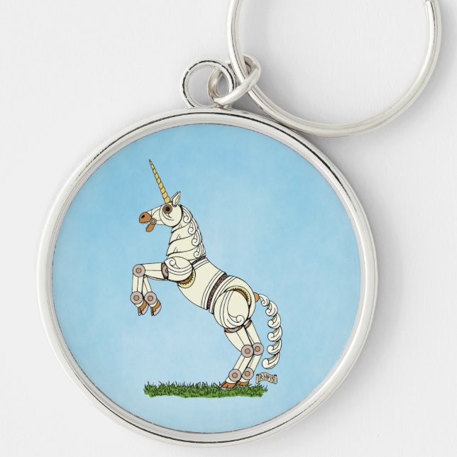 Mechanical Unicorn Key Ring (Front)