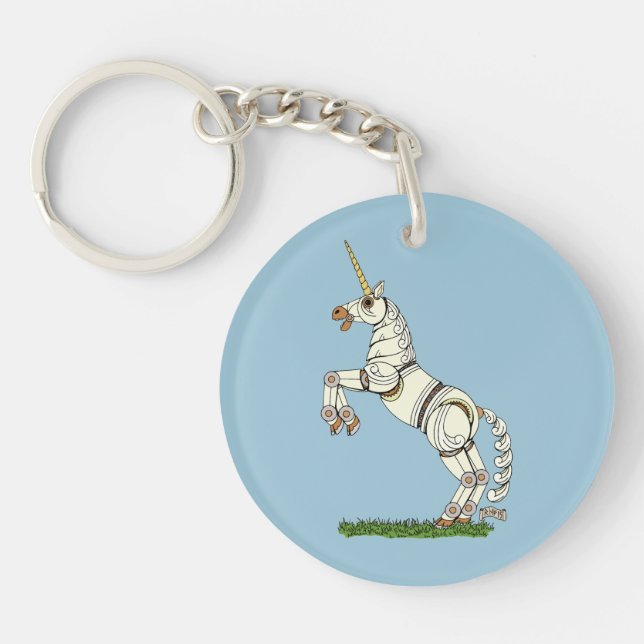 Mechanical Unicorn Key Ring (Front)