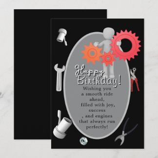 Mechanic's birthday card