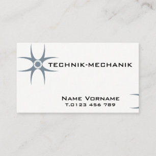 mechanics business card