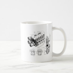 Mechanics Car Enthusiast Men Engine Eces  Coffee Mug