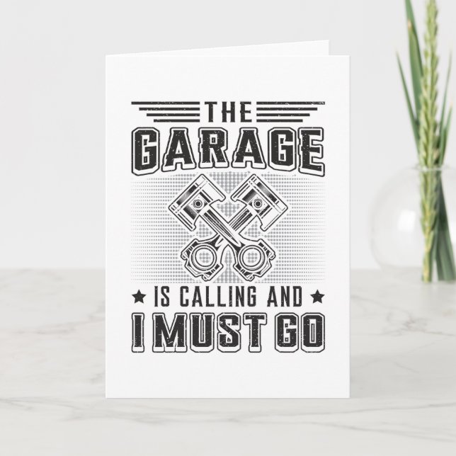 Mechanics Car Mechanic Garage Repair Funny Gift Card (Front)