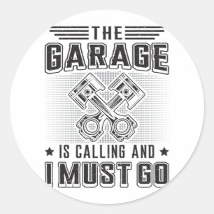 Mechanics Car Mechanic Garage Repair Funny Gift Classic Round Sticker