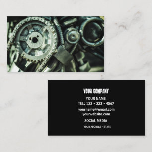 Mechanics Machine Worker Business Card