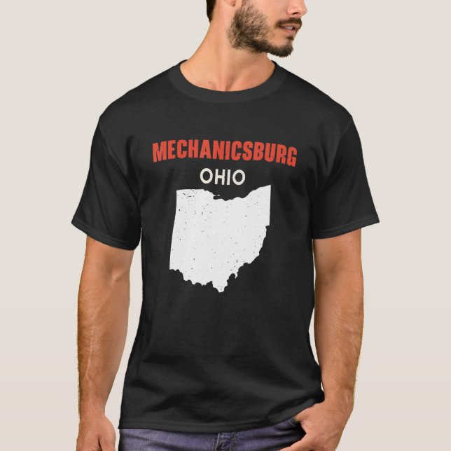 Mechanicsburg Ohio USA State America Travel Ohioan T-Shirt (Front)