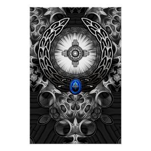 MechTron One Abstract Art Poster