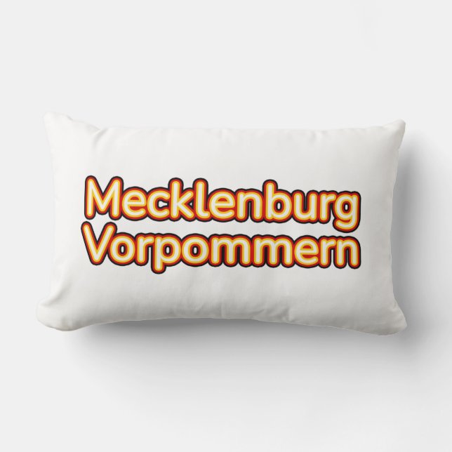 Mecklenburg Vorpommern Deutschland Germany Lumbar Cushion (Front)