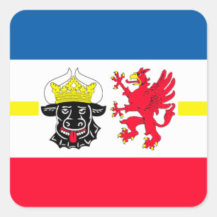 Mecklenburg-Vorpommern flag Square Sticker