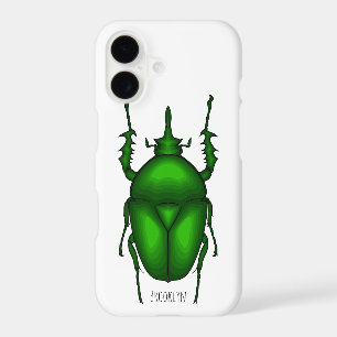 Mecynorhina torquata bug cartoon illustration