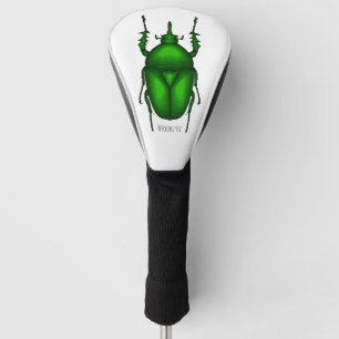 Mecynorhina torquata bug cartoon illustration golf head cover