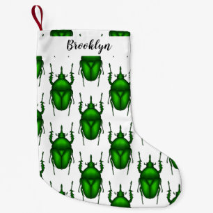 Mecynorhina torquata bug cartoon illustration small christmas stocking