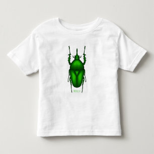 Mecynorhina torquata bug cartoon illustration toddler T-Shirt