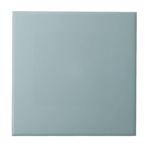 Med blue solid colour ceramic tile