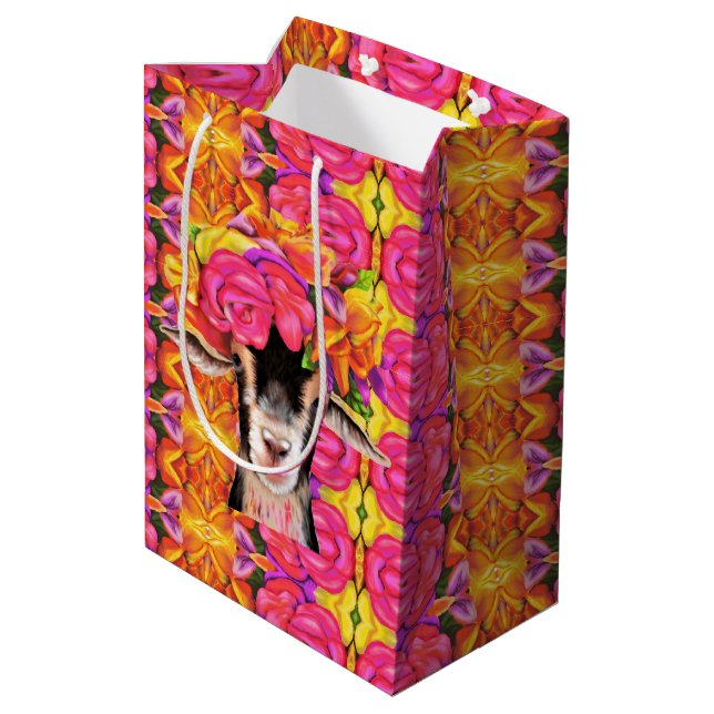 Med Gift Bag Posey the Goat (Back Angled)