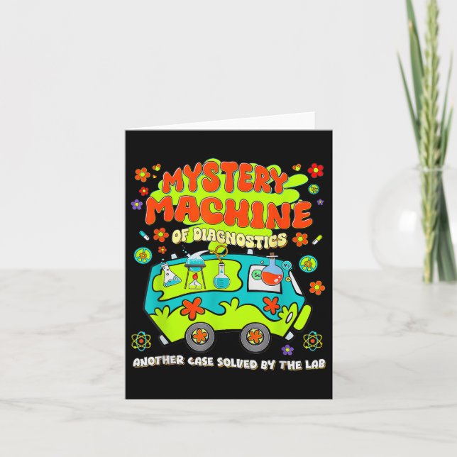 Med Lab Tech Lab Week 2025 Mystery Machine  Card (Front)