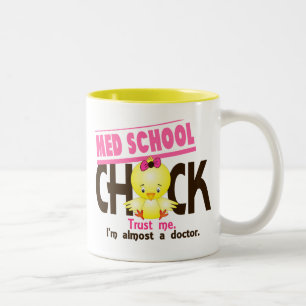 Med School Chick 3 Two-Tone Coffee Mug