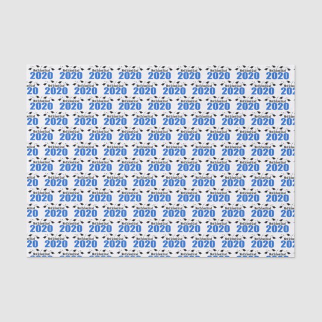 Med School Grad 2020 Graduation Tissue (Blue) Paper (Front)