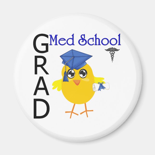 Med School Grad Magnet (Front)