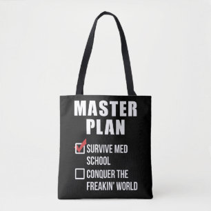 Med School Student Graduation Master Plan Tote Bag