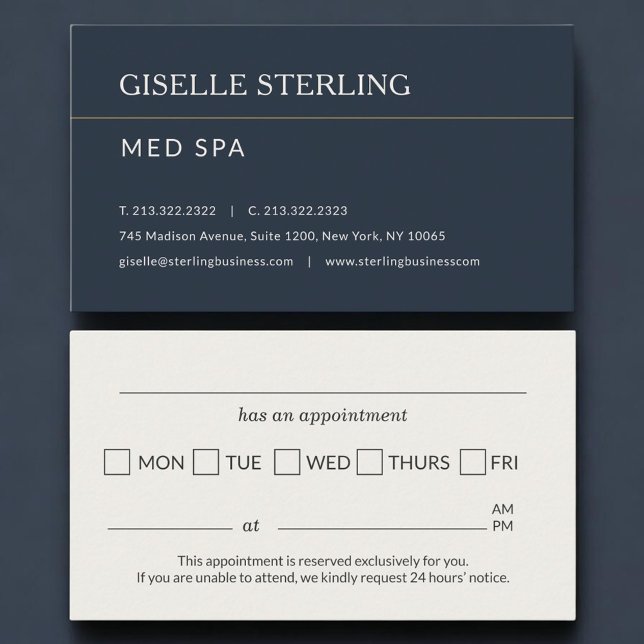 Med Spa Office Appointment Reminder Card (Creator Uploaded)
