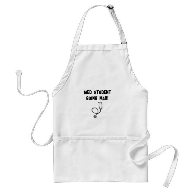 med student going mad standard apron (Front)