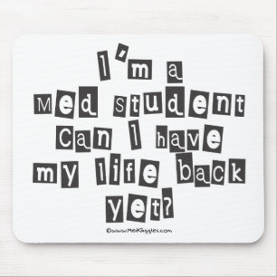 Med Student Ransom Note Mouse Pad
