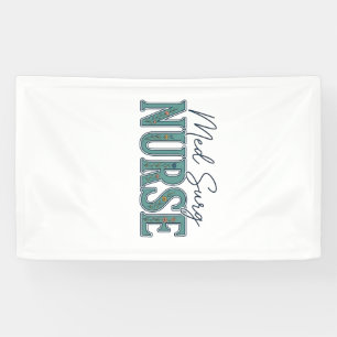 Med Surg Nurse Floral Vintage Engraving Design_1 Banner