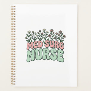 Med Surg Nurse Floral Vintage Vector Design_1 Planner