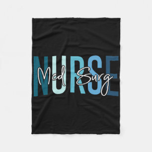 Med Surg Nurse Medical Surgical Nursing Emergency Fleece Blanket