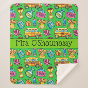 Med Teacher Wrapped in Love Sherpa Blanket