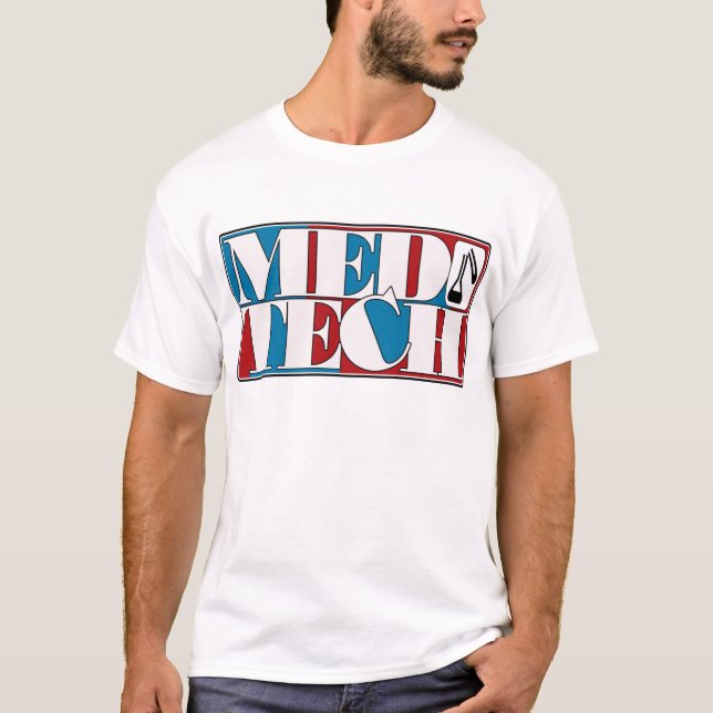 MED TECH LABORATORY BLOCK LOGO T-Shirt (Front)