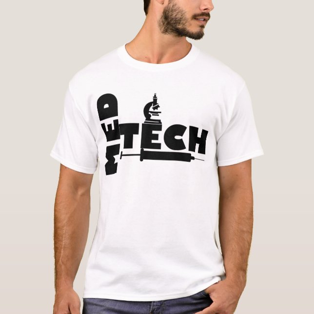 MED TECH MICROSCOPE SYRINGE LOGO T-Shirt (Front)