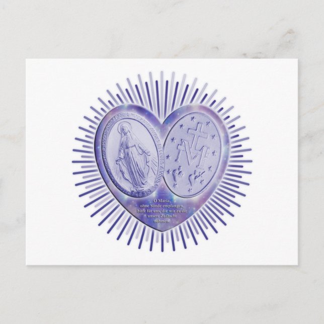 medaille miraculeuse / Wunderbare Medaille Postcard (Front)