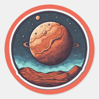 Medal for the best Astronaunt in the world Classic Round Sticker