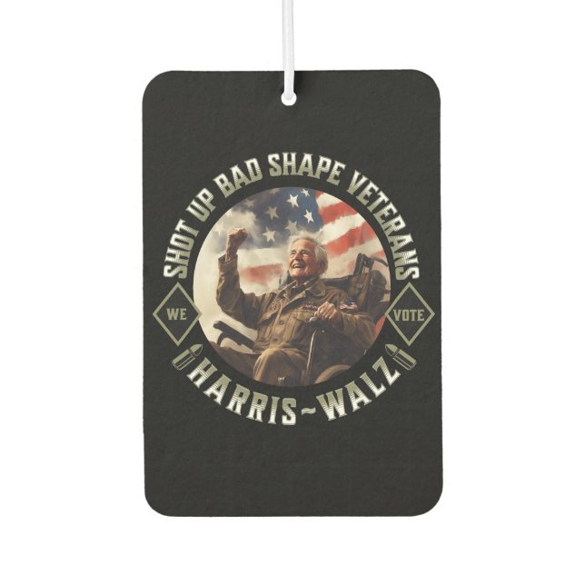 Medal Of Honour Veterans For Harris Walz 2024  Car Air Freshener (Front)