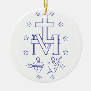 Medal of Our Lady of Graces Ceramic Ornament
