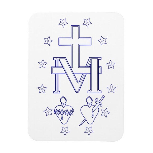 Medal of Our Lady of Graces Magnet (Vertical)