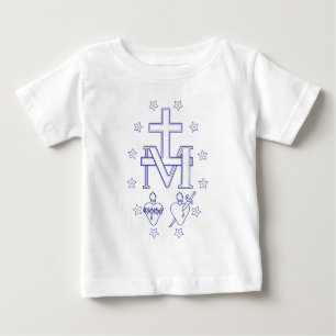Medal of Our Lady of Graces Miraculous Fine Art Baby T-Shirt