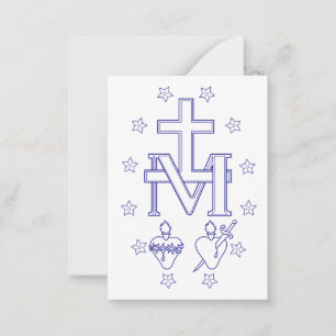 Medal of Our Lady of Graces Miraculous Fine Art Card